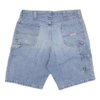 CARHARTT Mens Denim Blue Casual Shorts L W34 Workwear Pocket Detail