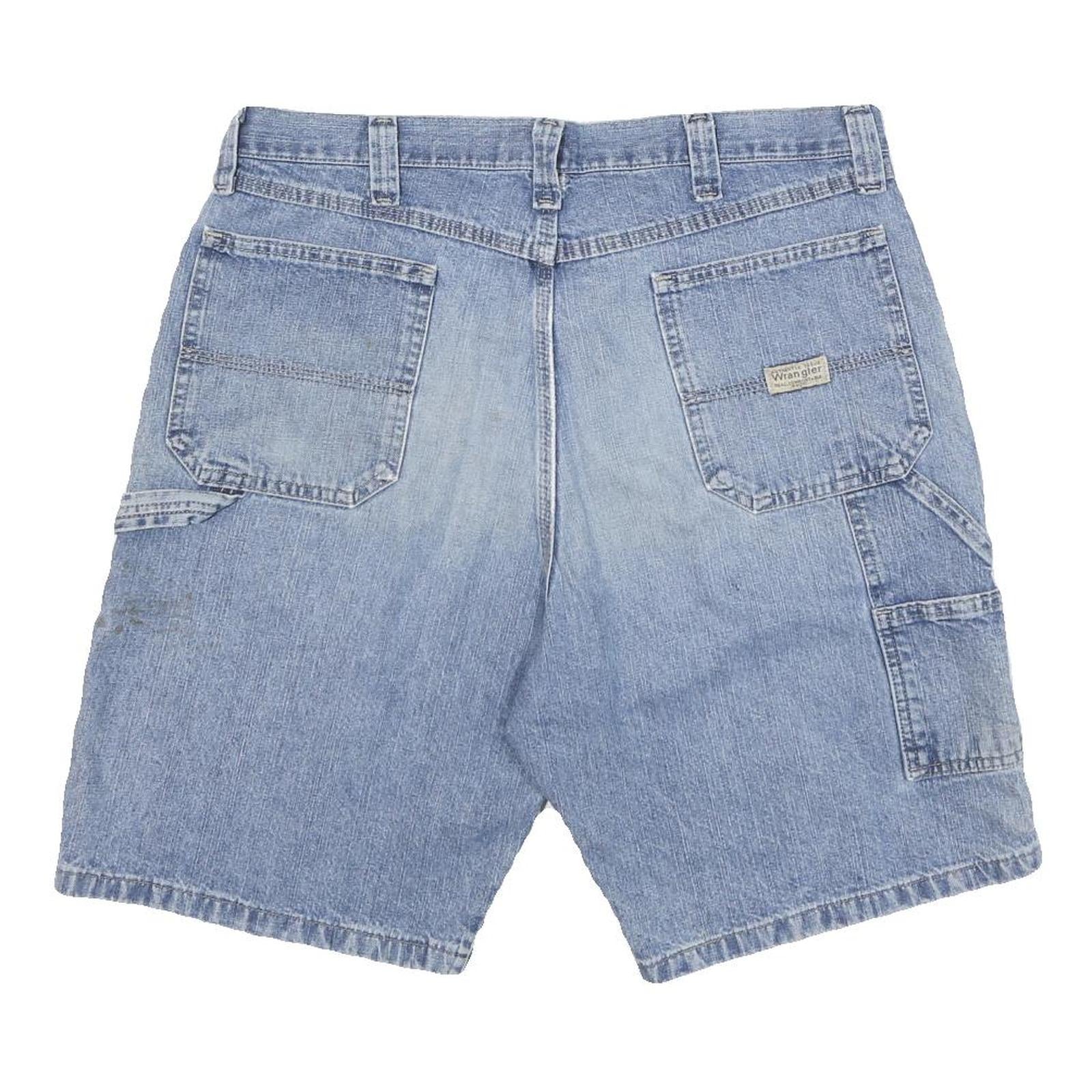 CARHARTT Mens Denim Blue Casual Shorts L W34 Workwear Pocket Detail