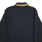 MCGREGOR Mens Navy Classic Quilted Wool Blend Jacket L Button Closure Warm