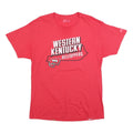 RUSSELL ATHLETIC Mens Red Western Kentucky Hilltoppers Graphic T-Shirt L Short