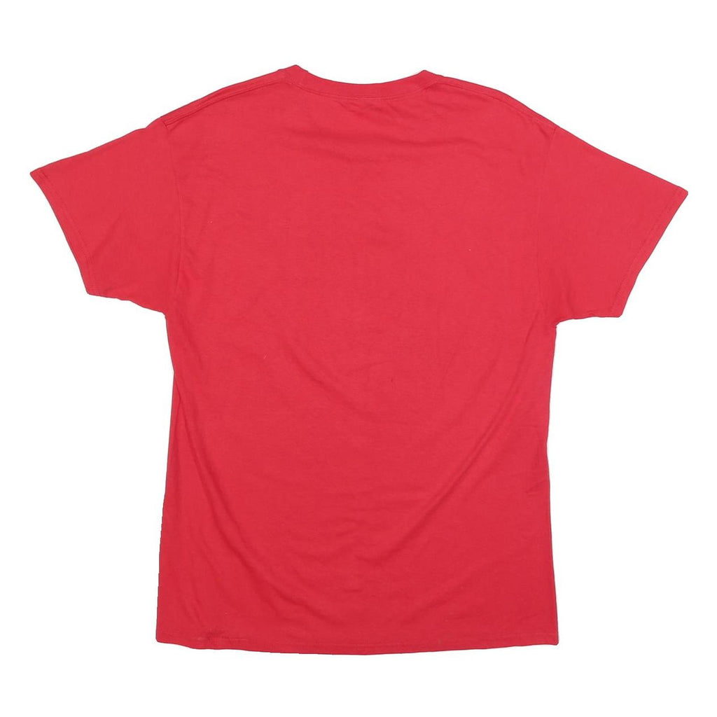 RUSSELL ATHLETIC Mens Red Western Kentucky Hilltoppers Graphic T-Shirt L Short