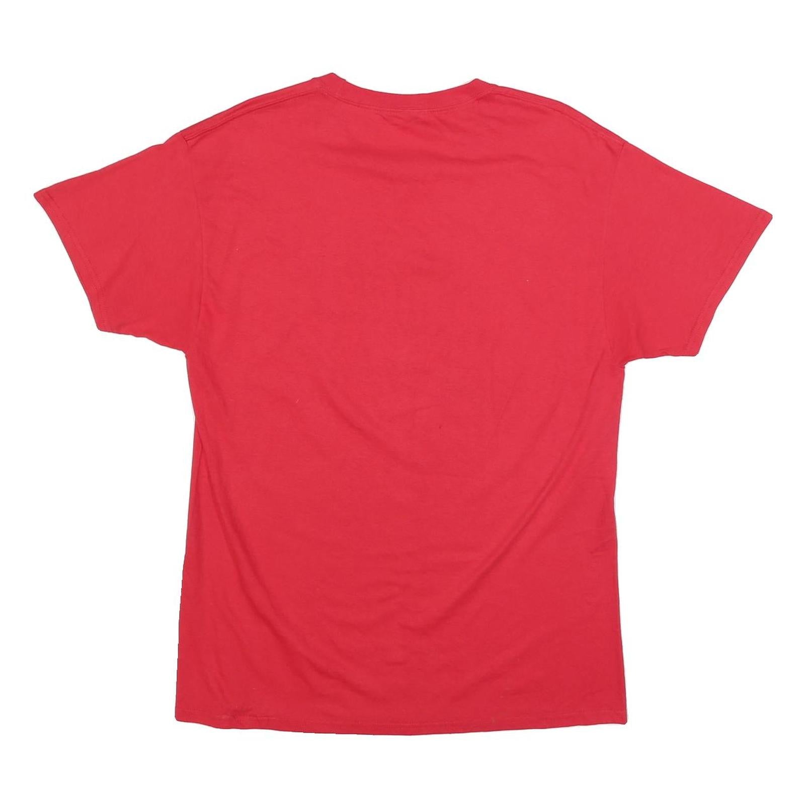 RUSSELL ATHLETIC Mens Red Western Kentucky Hilltoppers Graphic T-Shirt L Short
