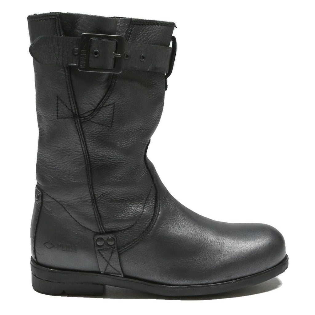 PALLADIUM Womens Leather Ankle Boots Black UK 4 Stylish Casual Footwear