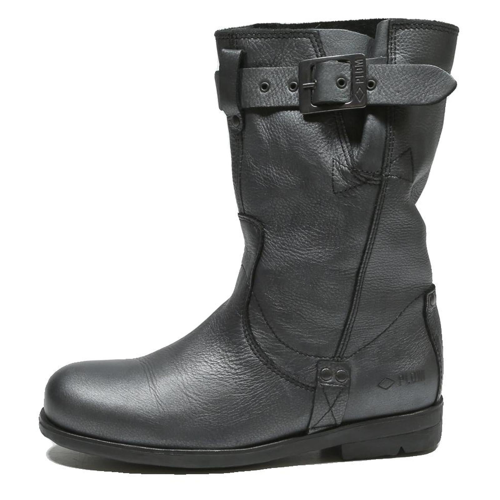 PALLADIUM Womens Leather Ankle Boots Black UK 4 Stylish Casual Footwear