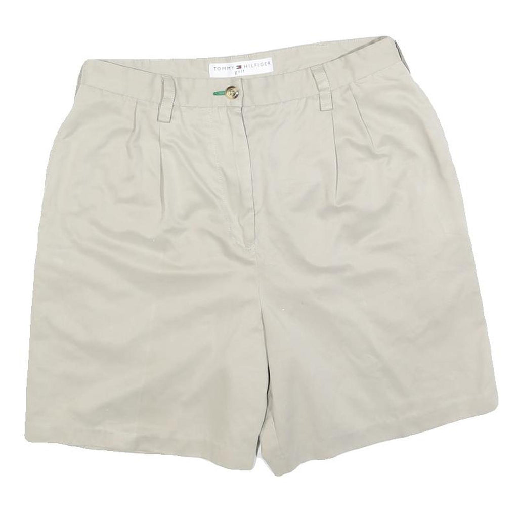 TOMMY HILFIGER Womens Shorts Beige Casual S W28 Cotton Blend Classic Fit