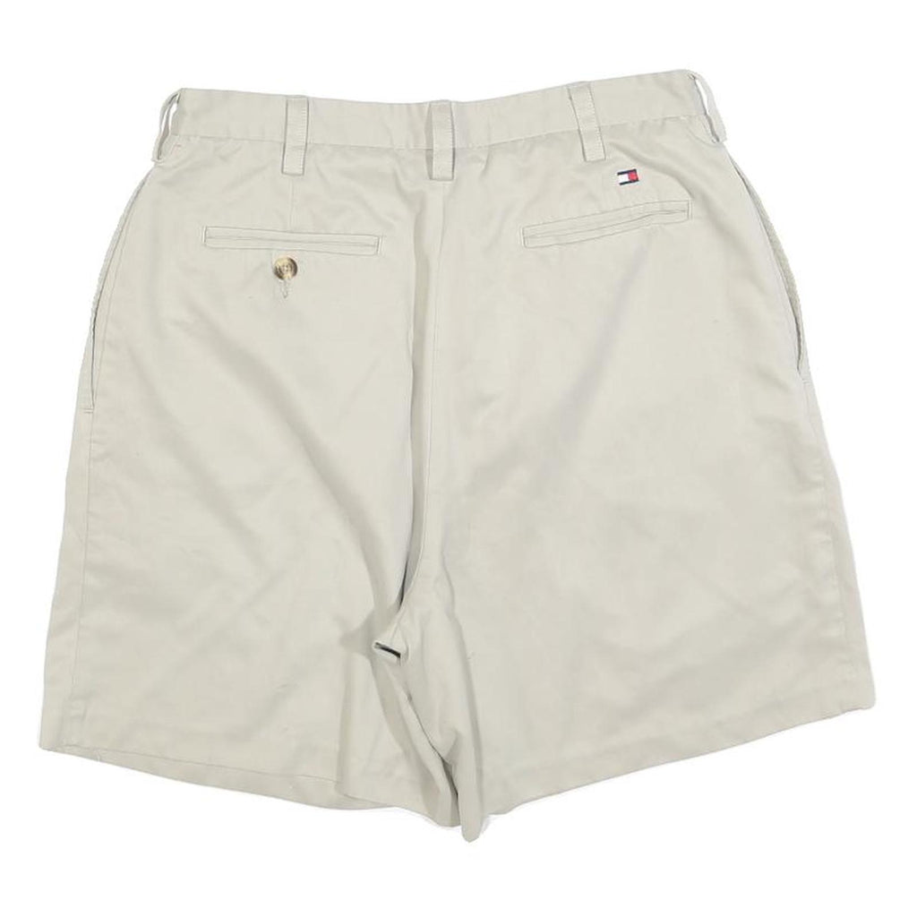 TOMMY HILFIGER Womens Shorts Beige Casual S W28 Cotton Blend Classic Fit