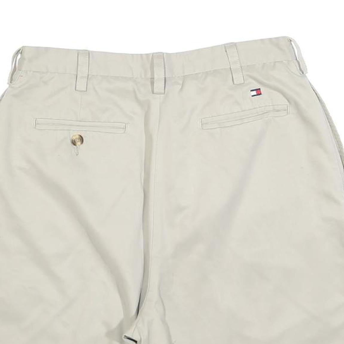 TOMMY HILFIGER Womens Shorts Beige Casual S W28 Cotton Blend Classic Fit