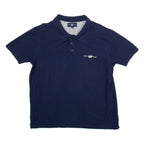 HARVEY MILLER Mens Polo Shirt Blue XL