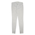 LEVI'S Womens Jeans White Slim Skinny Denim Cotton Blend W28 L31 Zip Closure