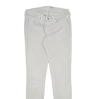 LEVI'S Womens Jeans White Slim Skinny Denim Cotton Blend W28 L31 Zip Closure