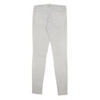 LEVI'S Womens Jeans White Slim Skinny Denim Cotton Blend W28 L31 Zip Closure