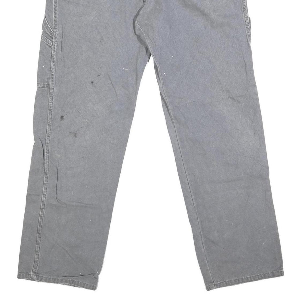 DICKIES Mens Jeans Grey Regular Straight Denim Medium W32 L31 Workwear