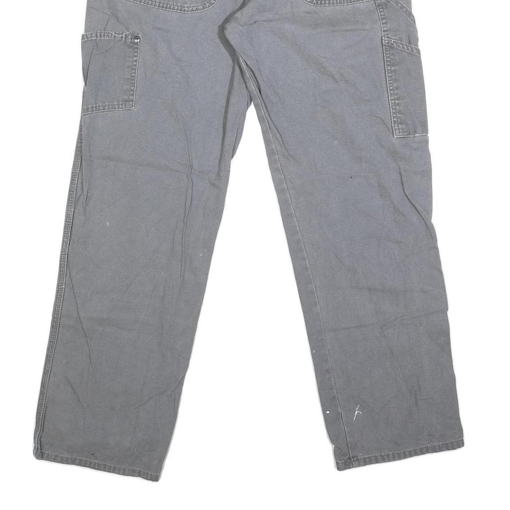 DICKIES Mens Jeans Grey Regular Straight Denim Medium W32 L31 Workwear