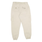 FB SISTER Womens Cotton Beige Casual Regular Fit Cargo Trousers W30 L27 Elastic