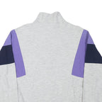 GONSO Mens Light Grey Navy & Purple Zip Jacket M Cotton Blend Casual Sportswear