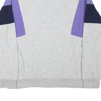 GONSO Mens Light Grey Navy & Purple Zip Jacket M Cotton Blend Casual Sportswear