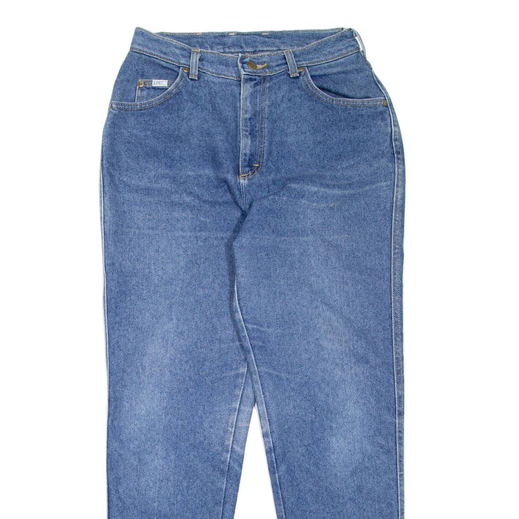 LEE Womens Jeans Blue Regular Mom Stone Wash W28 L29