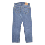 LEVI'S 505 Mens Jeans Blue Regular Straight Denim Medium W32 L30 Classic Fit Zip
