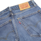 LEVI'S 505 Mens Jeans Blue Regular Straight Denim Medium W32 L30 Classic Fit Zip