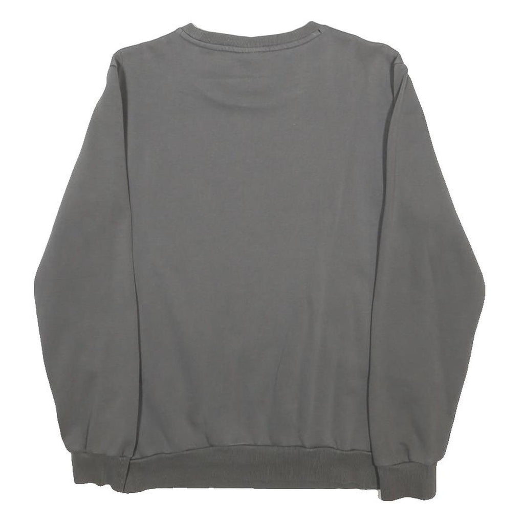 PUMA Mens Grey XS Crew Neck Cotton Blend Sweatshirt Logo Print Casual
