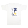 Mens White St Thomas Graphic T-Shirt L Short Sleeve Crew Neck Cotton