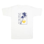 Mens White St Thomas Graphic T-Shirt L Short Sleeve Crew Neck Cotton