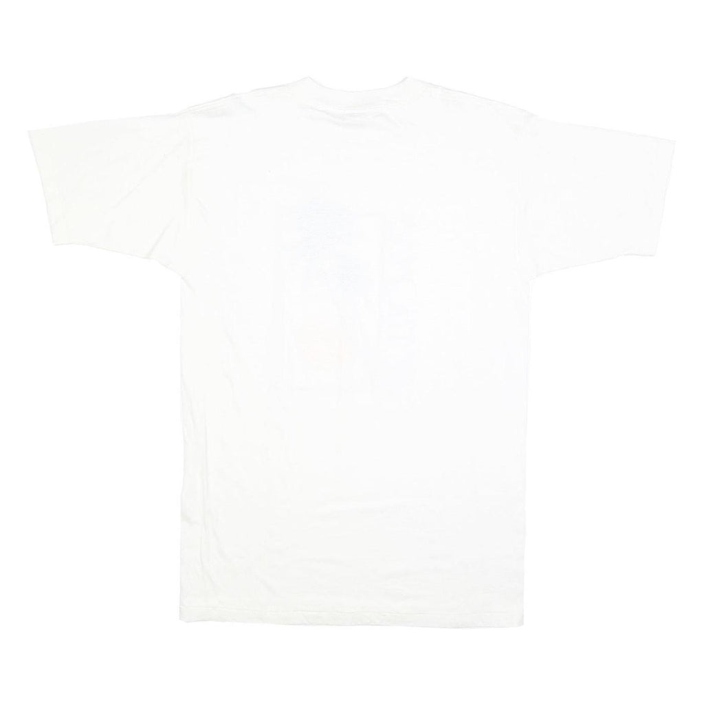 Mens White St Thomas Graphic T-Shirt L Short Sleeve Crew Neck Cotton