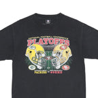 NFL Mens Black Playoffs Graphic T-Shirt S Short Sleeve Crew Neck Football Fan