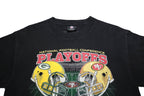 NFL Mens Black Playoffs Graphic T-Shirt S Short Sleeve Crew Neck Football Fan