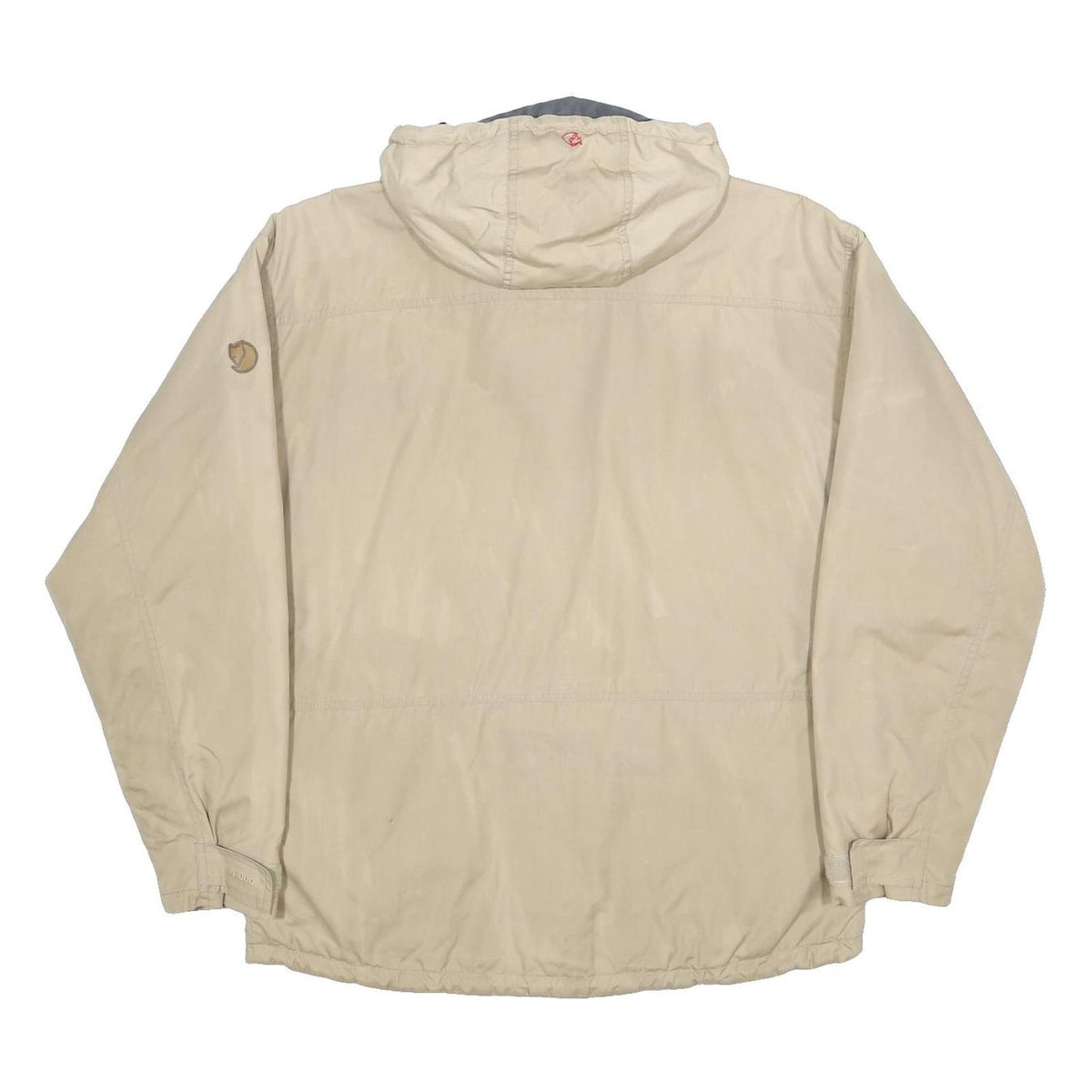 FJALLRAVEN Mens Beige Cotton Blend Zip Jacket M Outdoor Casual Lightweight