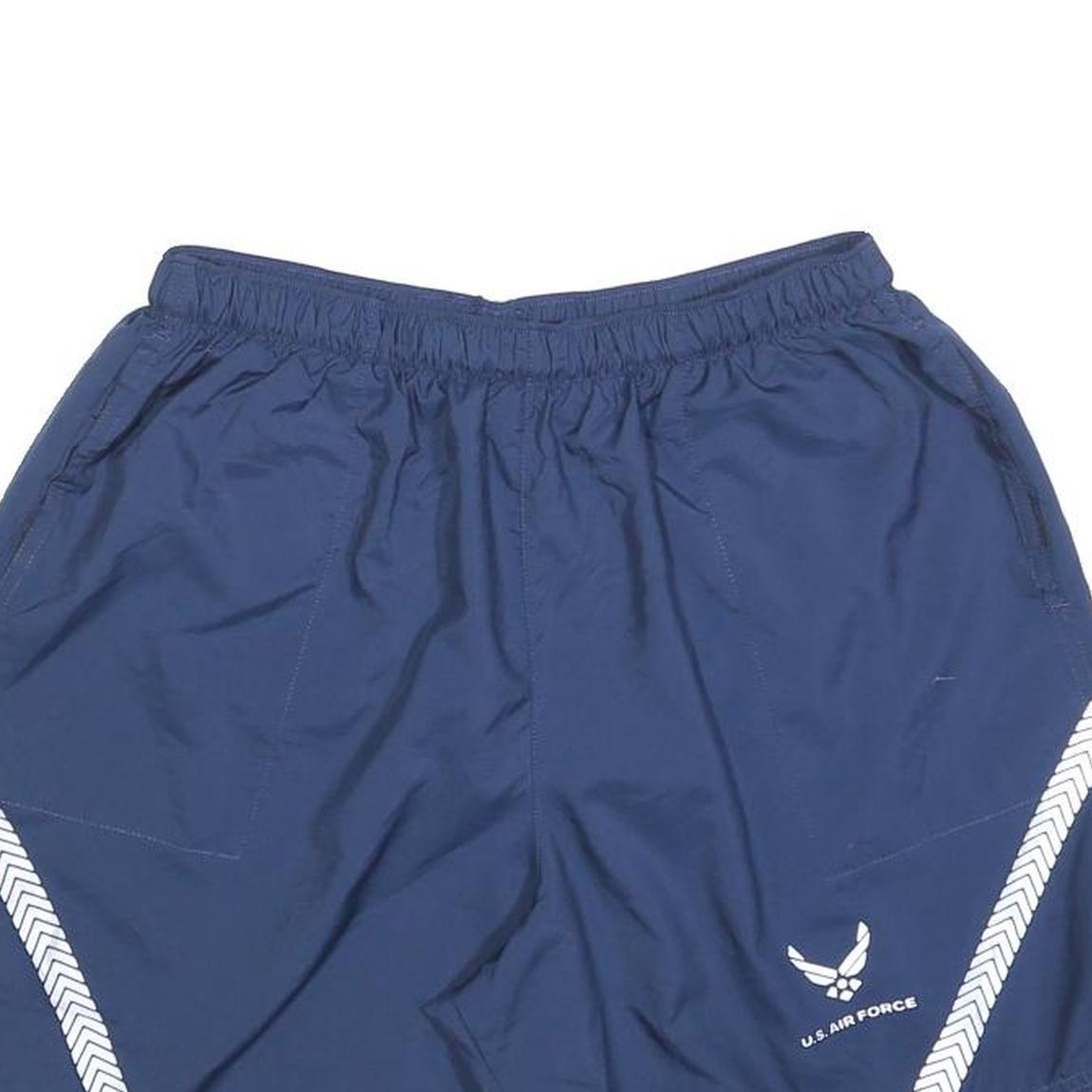 Mens Navy Blue Casual U.S. Air Force Logo Polyester Shorts M W28