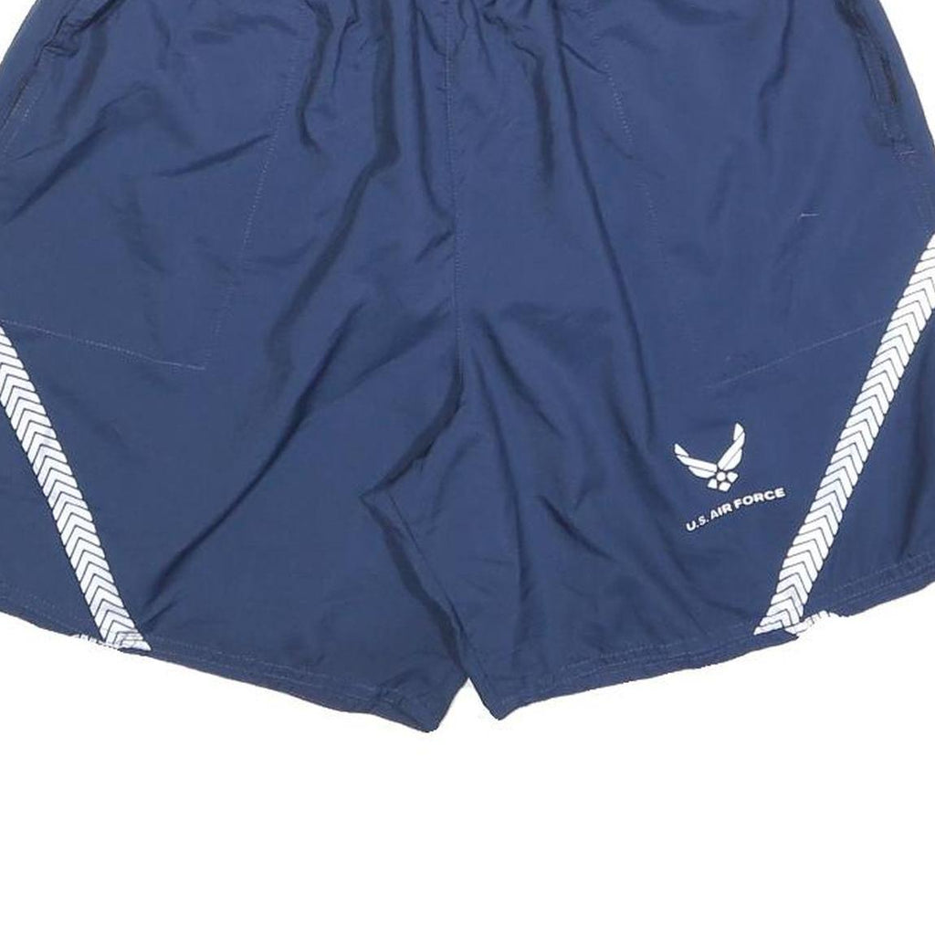Mens Navy Blue Casual U.S. Air Force Logo Polyester Shorts M W28