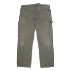 DICKIES Mens Green Regular Straight Denim Cotton Blend Medium W40 L31 Workwear