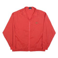 VVC Mens Red Nylon Jacket S Plain Zip Lightweight Casual