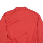 VVC Mens Red Nylon Jacket S Plain Zip Lightweight Casual