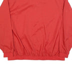 VVC Mens Red Nylon Jacket S Plain Zip Lightweight Casual