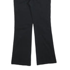 DICKIES Womens Cotton Blend Black Slim Flared Trousers W32 L32 Workwear Zip