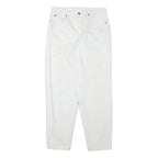 TEDDYS Womens White Relaxed Jeans Cotton Blend Zip W29 L28 Casual Fit Comfort