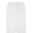 TEDDYS Womens White Relaxed Jeans Cotton Blend Zip W29 L28 Casual Fit Comfort
