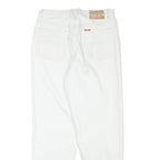 TEDDYS Womens White Relaxed Jeans Cotton Blend Zip W29 L28 Casual Fit Comfort