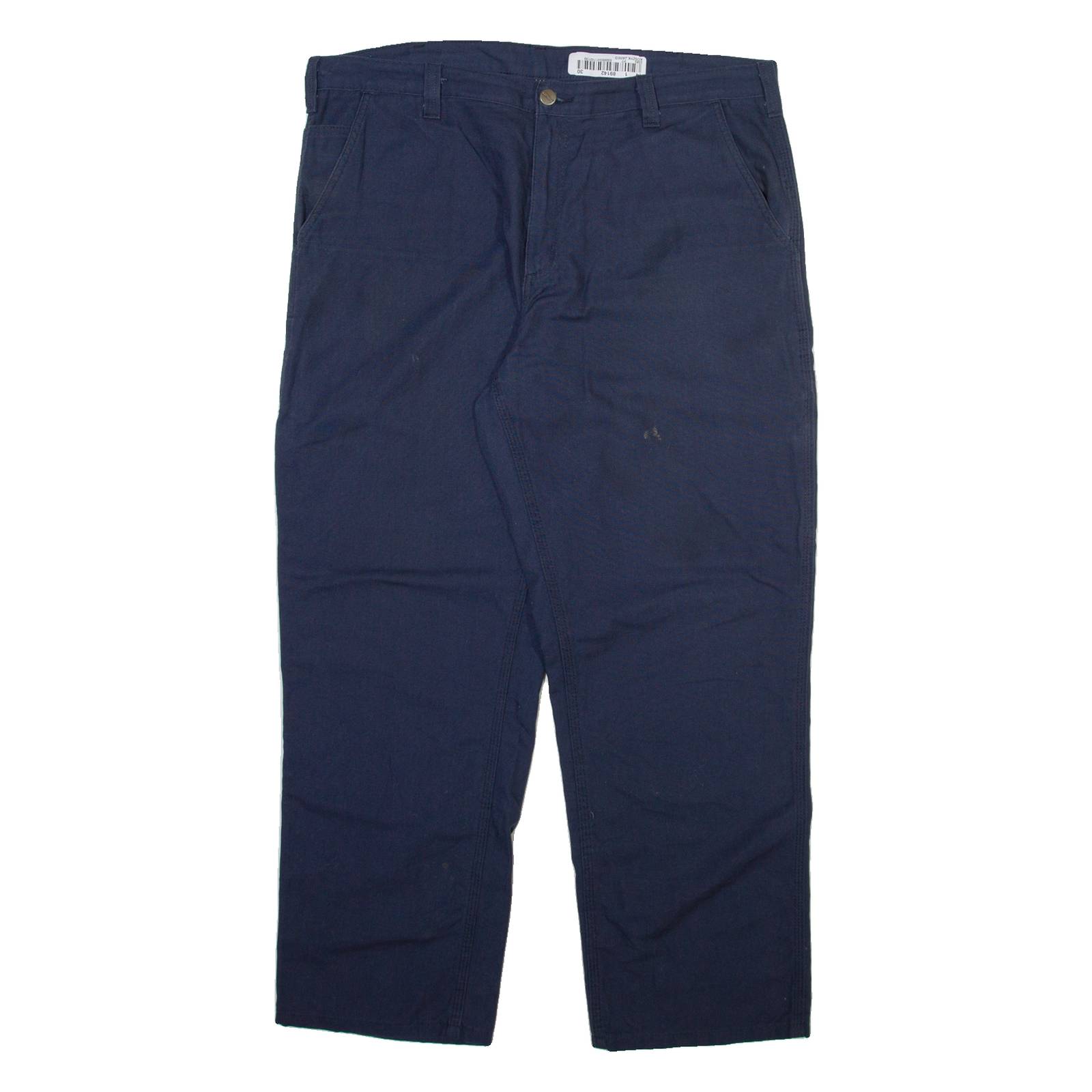 CARHARTT Mens Trousers Blue Relaxed Straight W38 L29