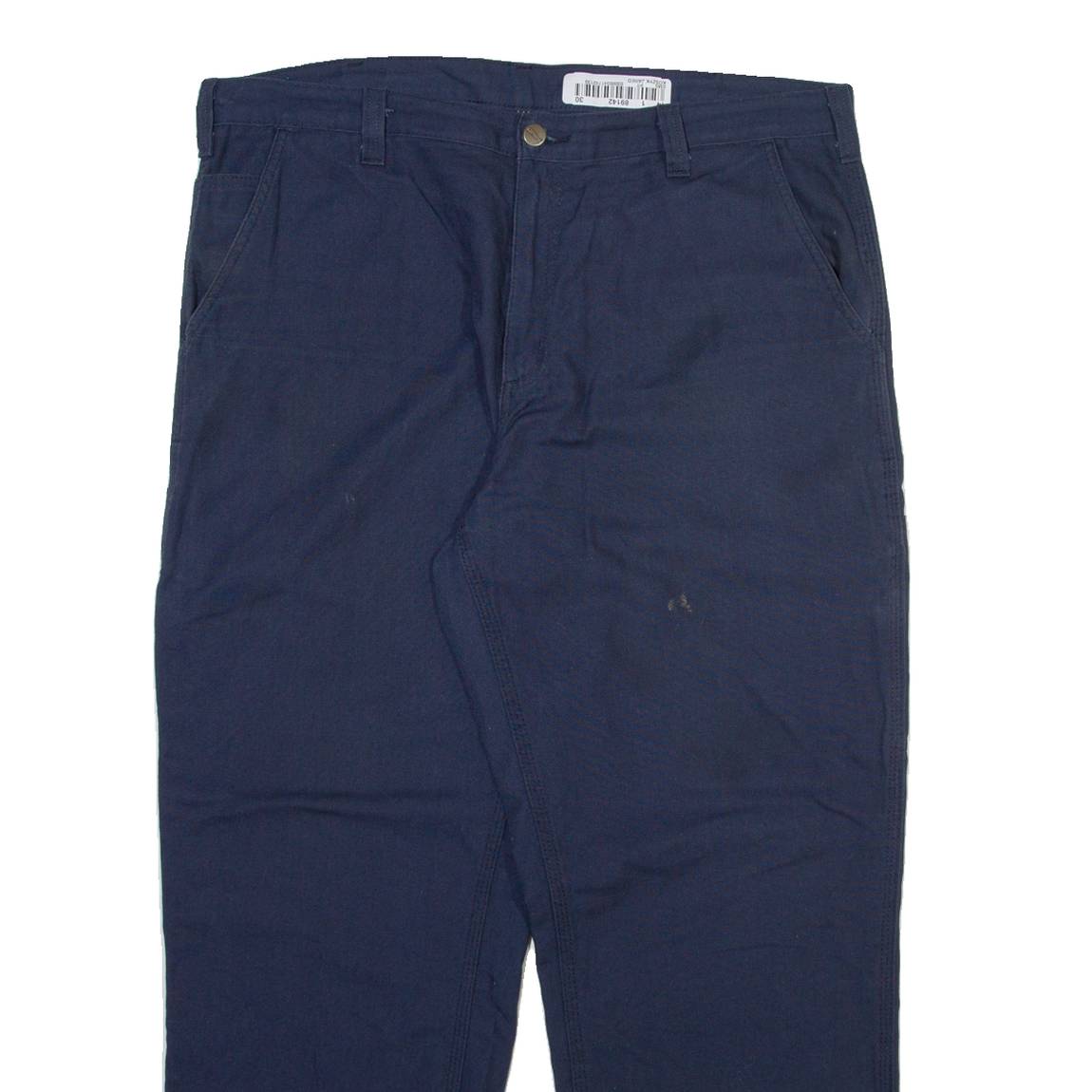 CARHARTT Mens Trousers Blue Relaxed Straight W38 L29