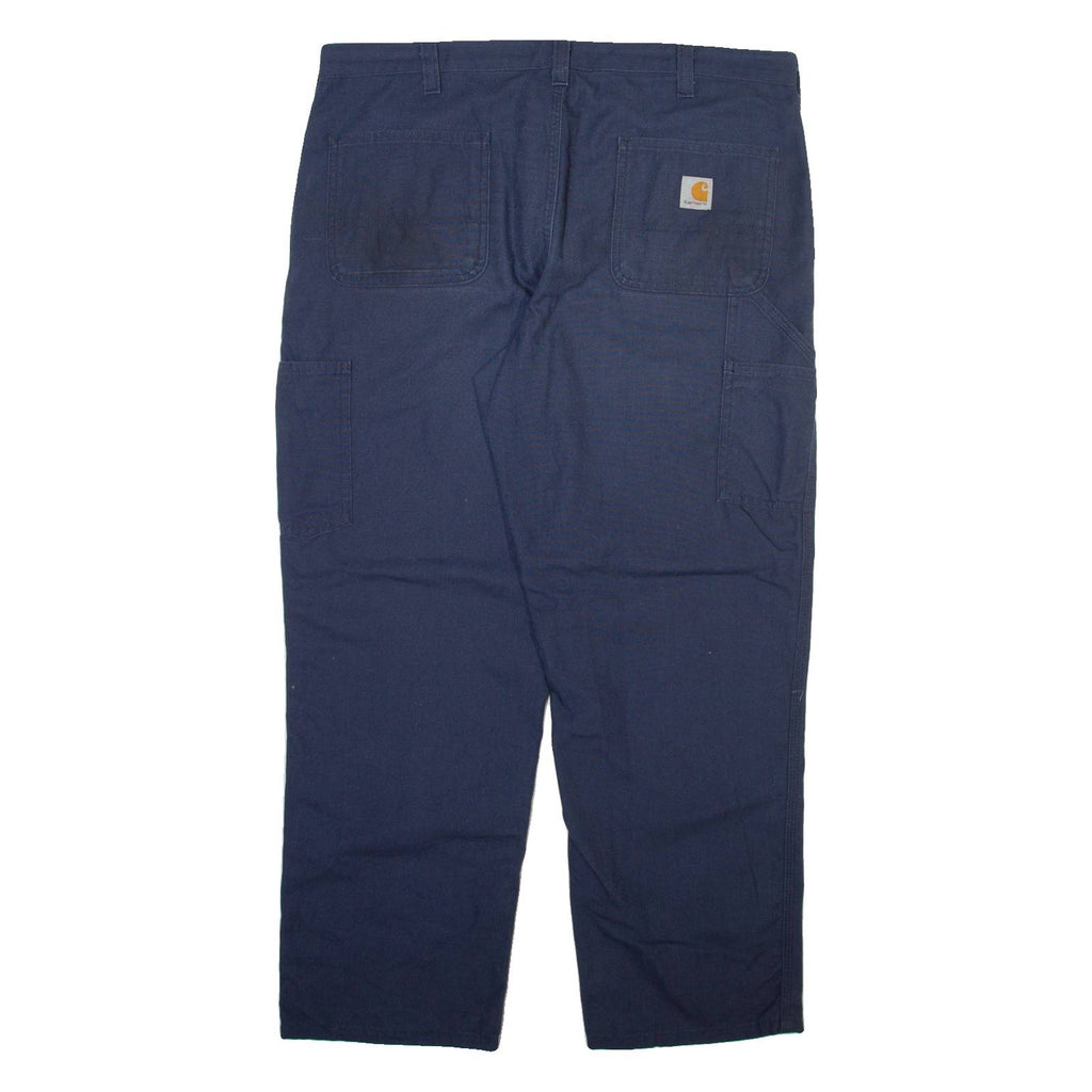 CARHARTT Mens Trousers Blue Relaxed Straight W38 L29