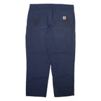CARHARTT Mens Trousers Blue Relaxed Straight W38 L29