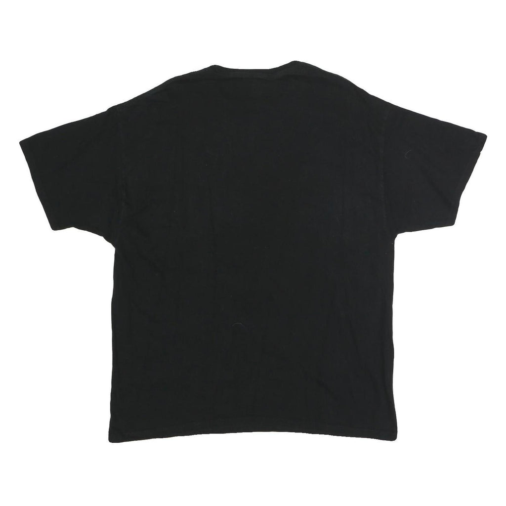 CHAMPION Mens Black XL Graphic T-Shirt Short Sleeve Crew Neck Cotton Casual
