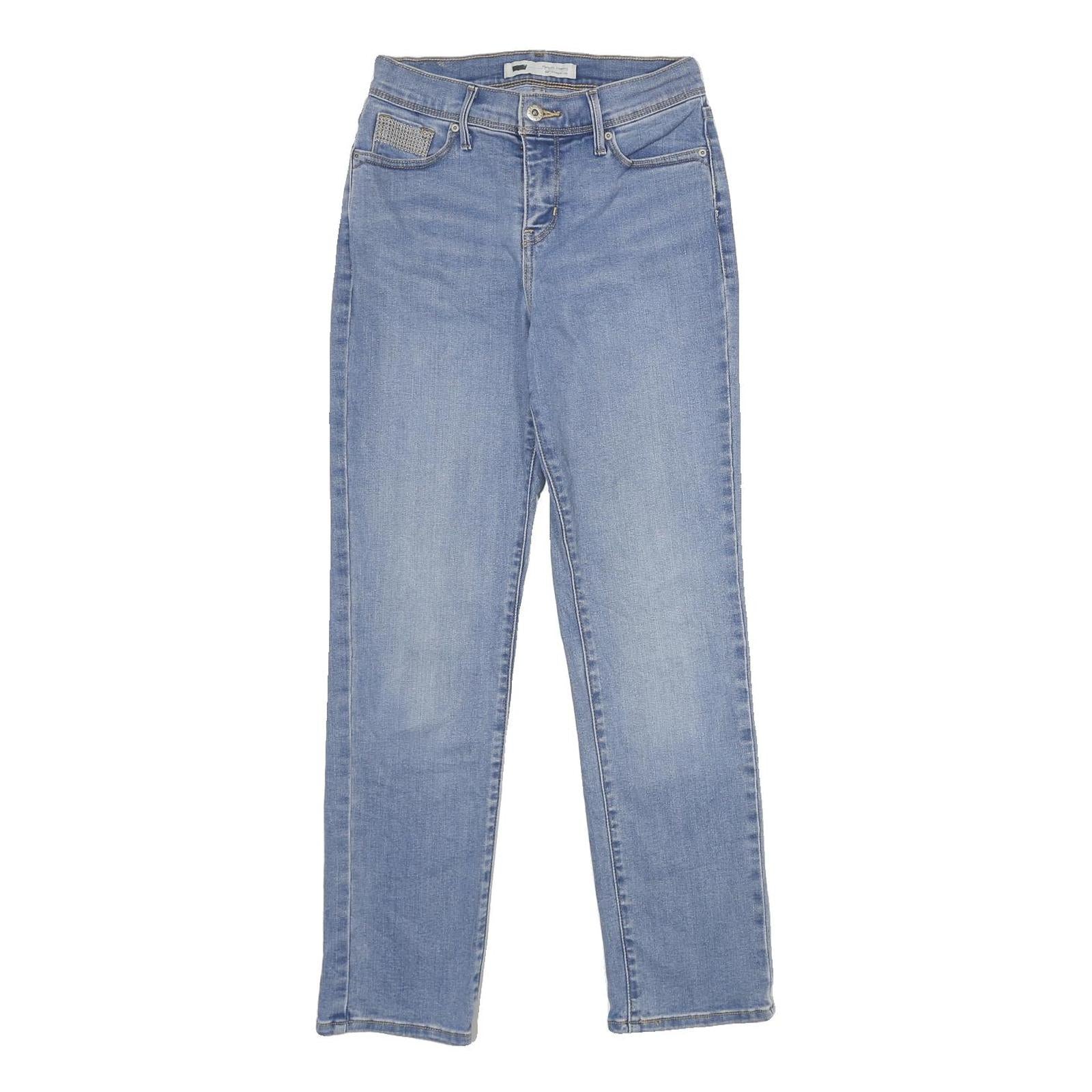 LEVI'S 512 Perfectly Slimming Womens Jeans Blue Slim Straight Denim Medium W27