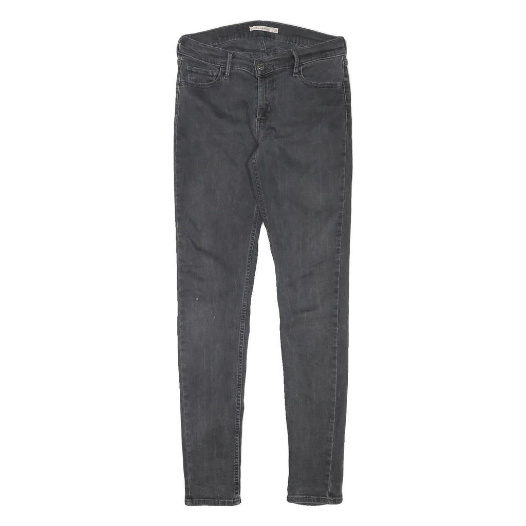 LEVI'S Womens Black Slim Skinny Denim Medium W27 L30 Slim Fit Cotton Blend Jeans