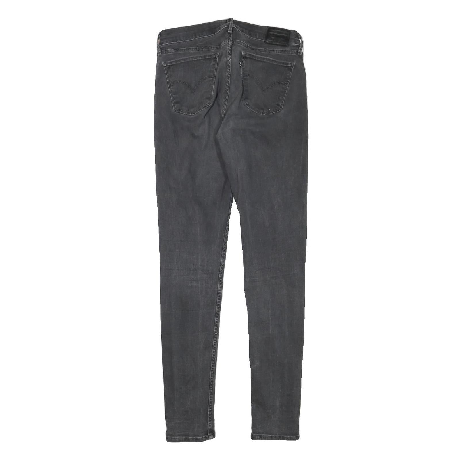 LEVI'S Womens Black Slim Skinny Denim Medium W27 L30 Slim Fit Cotton Blend Jeans
