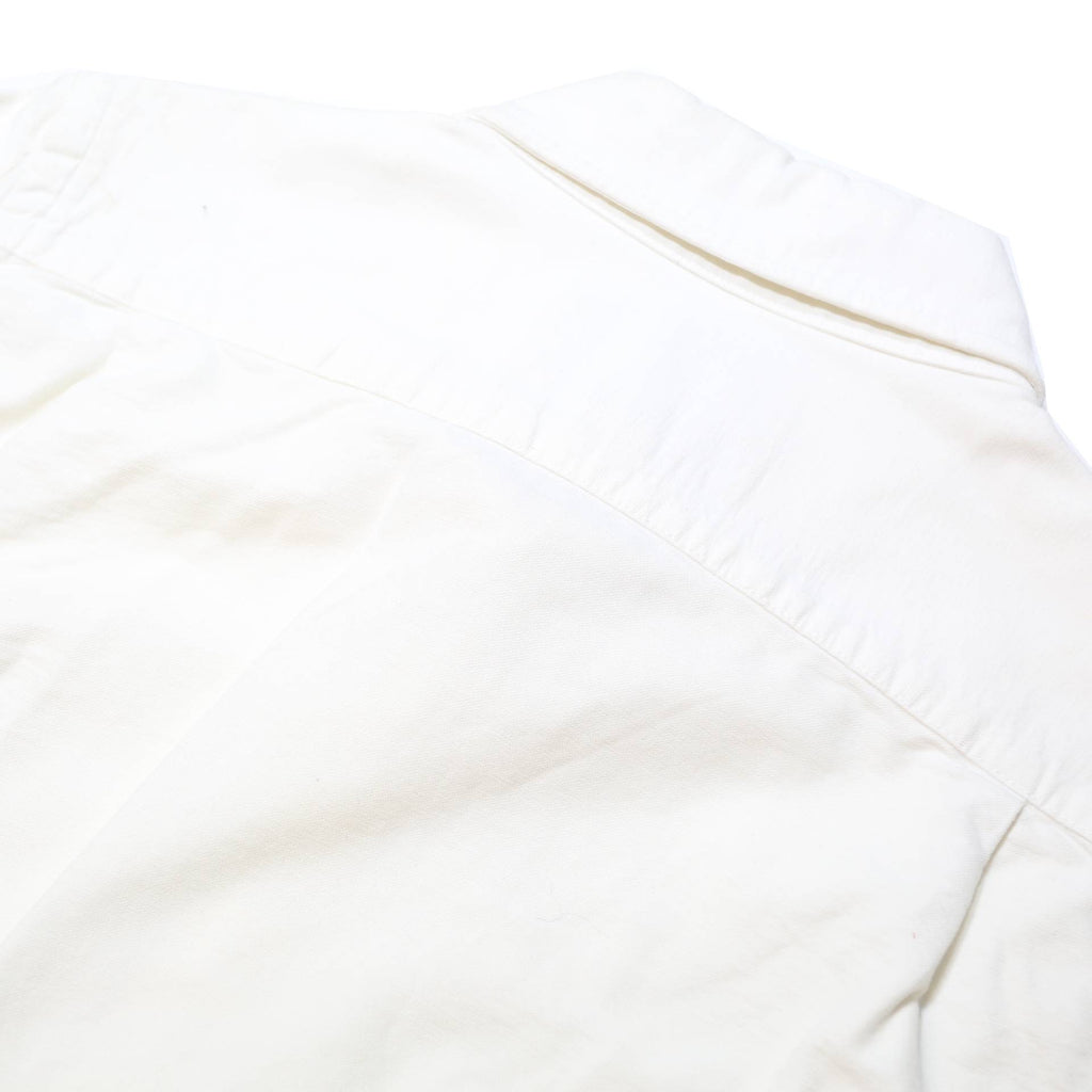 ABERCROMBIE & FITCH Mens White Plain Shirt S Cotton Casual Button-Down