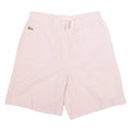 LACOSTE Womens Workwear Shorts Pink Striped XS W26